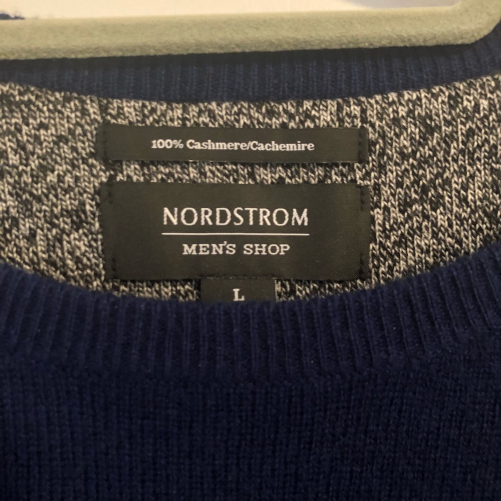 Blue Nordstrom 100% Cashmere Sweater Size Large